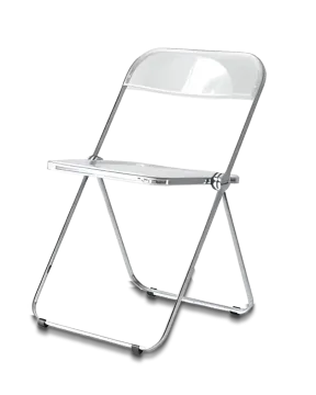 a white folding chair
