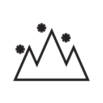 a black and white image of a mountain