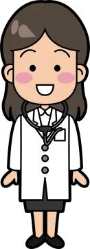 a female doctor wearing a white coat