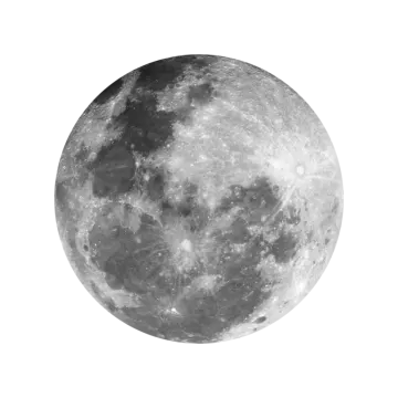 a full moon on a white background
