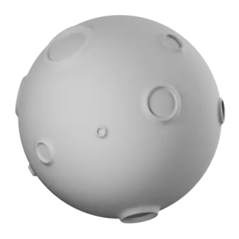 an image of a white sphere with holes
