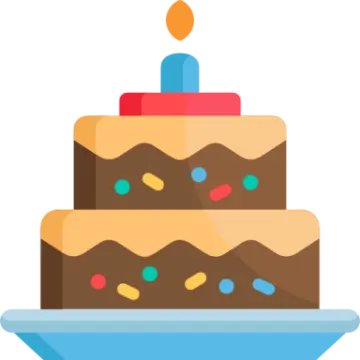 a birthday cake with a candle on top