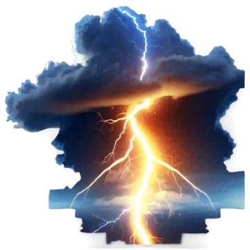 a cloud with lightning in the sky