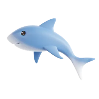 an image of a blue dolphin