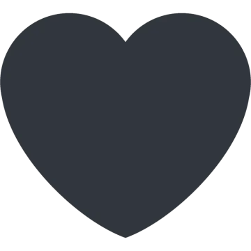 a black heart on a white background