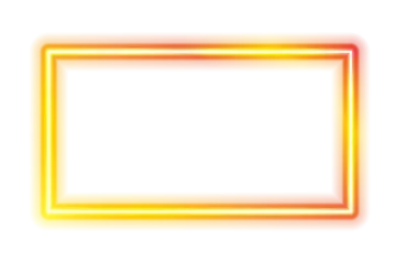 a yellow neon frame on a white background