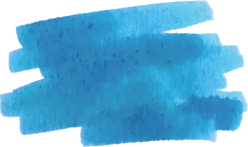 a blue watercolor brush stroke