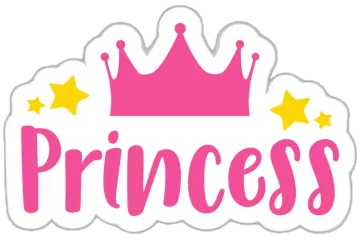 princess crown sticker