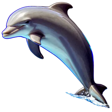a dolphin jumping out of the water