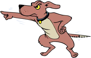 an image of a dog running