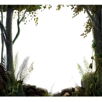 an image of a jungle scene with trees and plants