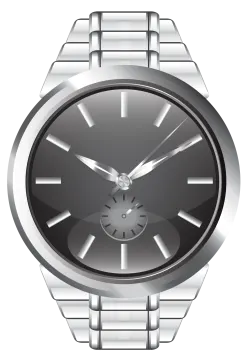 a watch on a white background