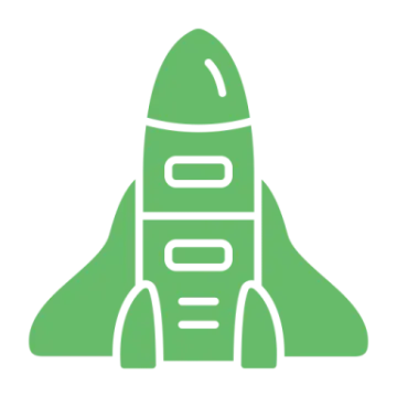 a rocket icon