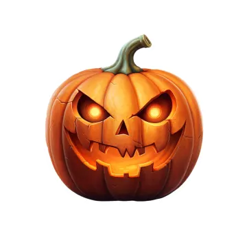 a halloween pumpkin on a white background