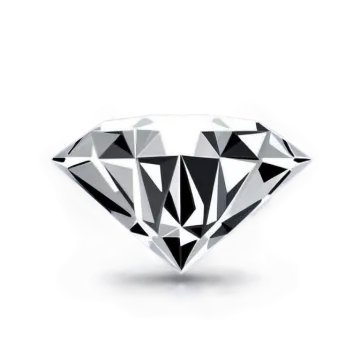 a diamond on a white background