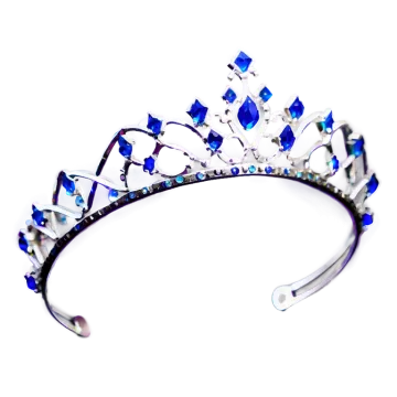 a tia with blue crystals on it