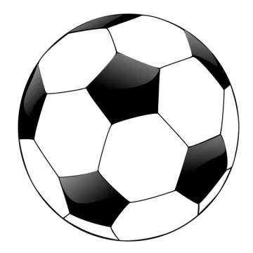 a soccer ball on a white background
