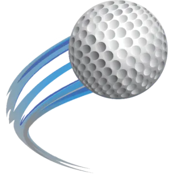 a golf ball flying through the air
