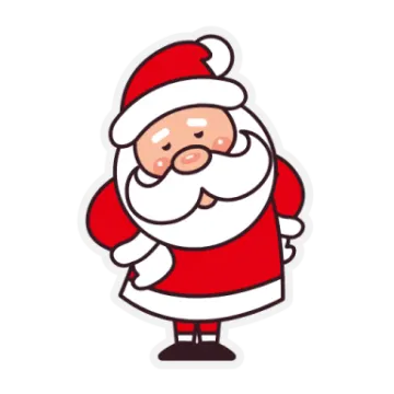 santa claus sticker