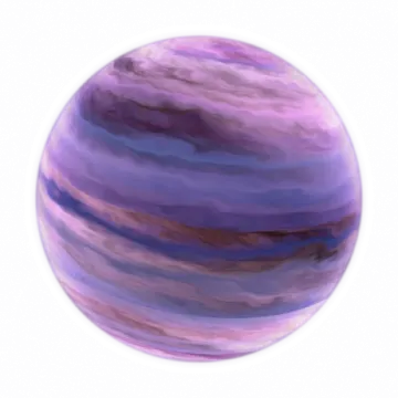 an image of a purple and blue planet