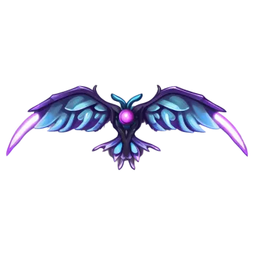 an image of a purple and blue bird