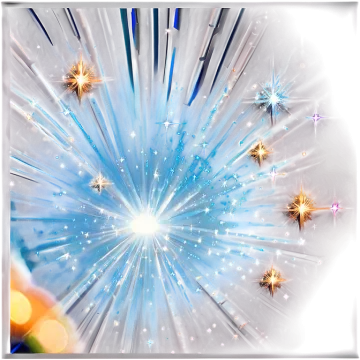 a white background with blue and gold stars