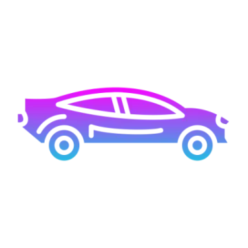 a car icon on a white background