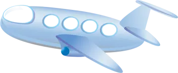 a small blue airplane with four windows