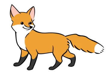 how to draw a fox
