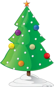 a christmas tree with ornaments on it