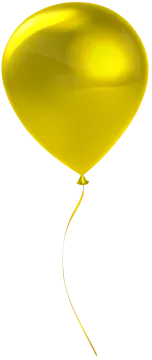 a yellow balloon flying in the air
