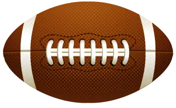 a football ball on a white background