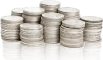 a pile of coins
