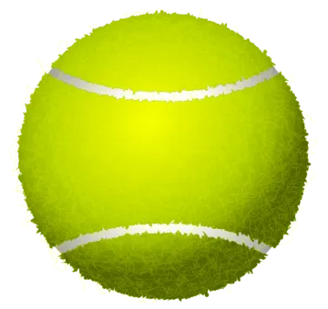 a tennis ball with a hole in the middle