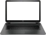 the hp elite laptop is open and ready to use