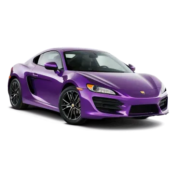 a purple sports car on a white background