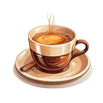 a cup of coffee on a saucer