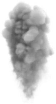 a cloud of smoke on a white background