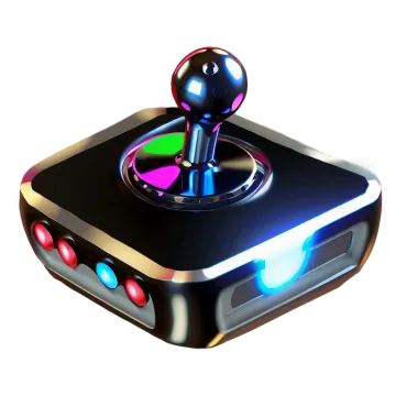 a game controller on a white background
