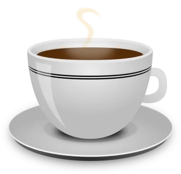 a cup of coffee on a saucer