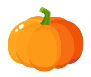 an orange pumpkin on a white background