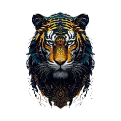 the head of a tiger