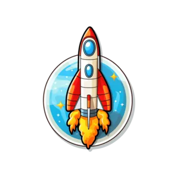 a rocket in the shape of a circle