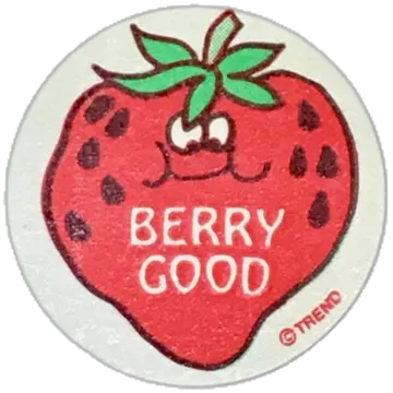 a sticker with the words berry god on it