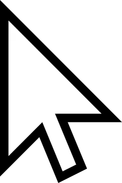 a black and white arrow icon