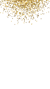 a white background with gold glitters