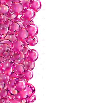a bunch of pink balloons on a white background