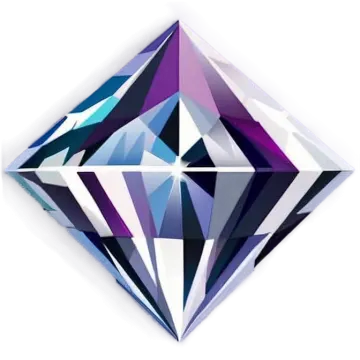 a diamond on a white background