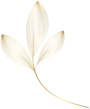 a golden leaf on a white background