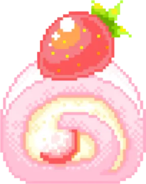 an image of a strawberry in a pink dress